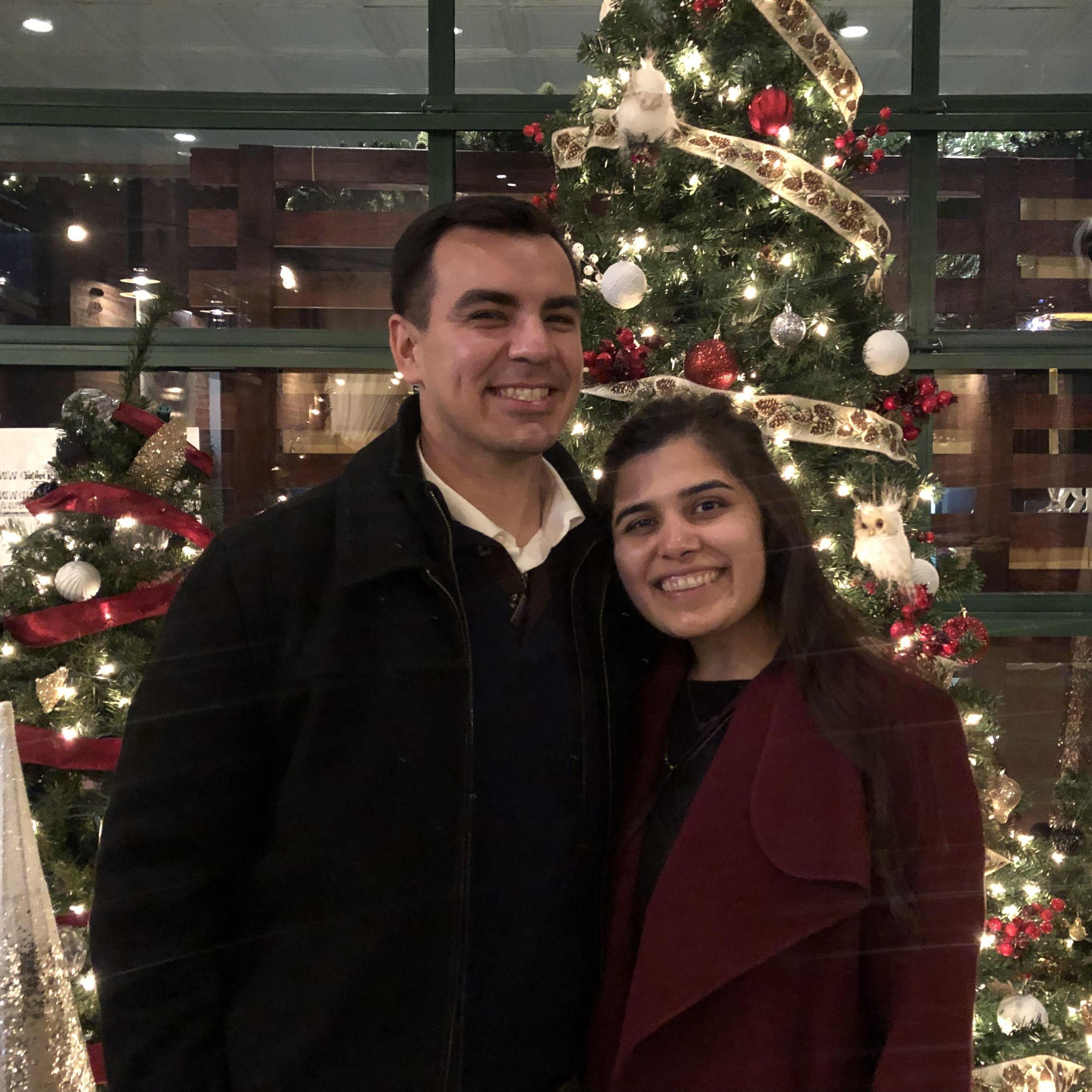 Rob and I have a mutual love of Christmas and this was our first Christmas party together!