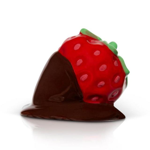Nora Fleming Sweet on You (Chocolate Covered Strawberry) A425 - Hand-Painted Ceramic Spring Décor - Minis for The Home and Office