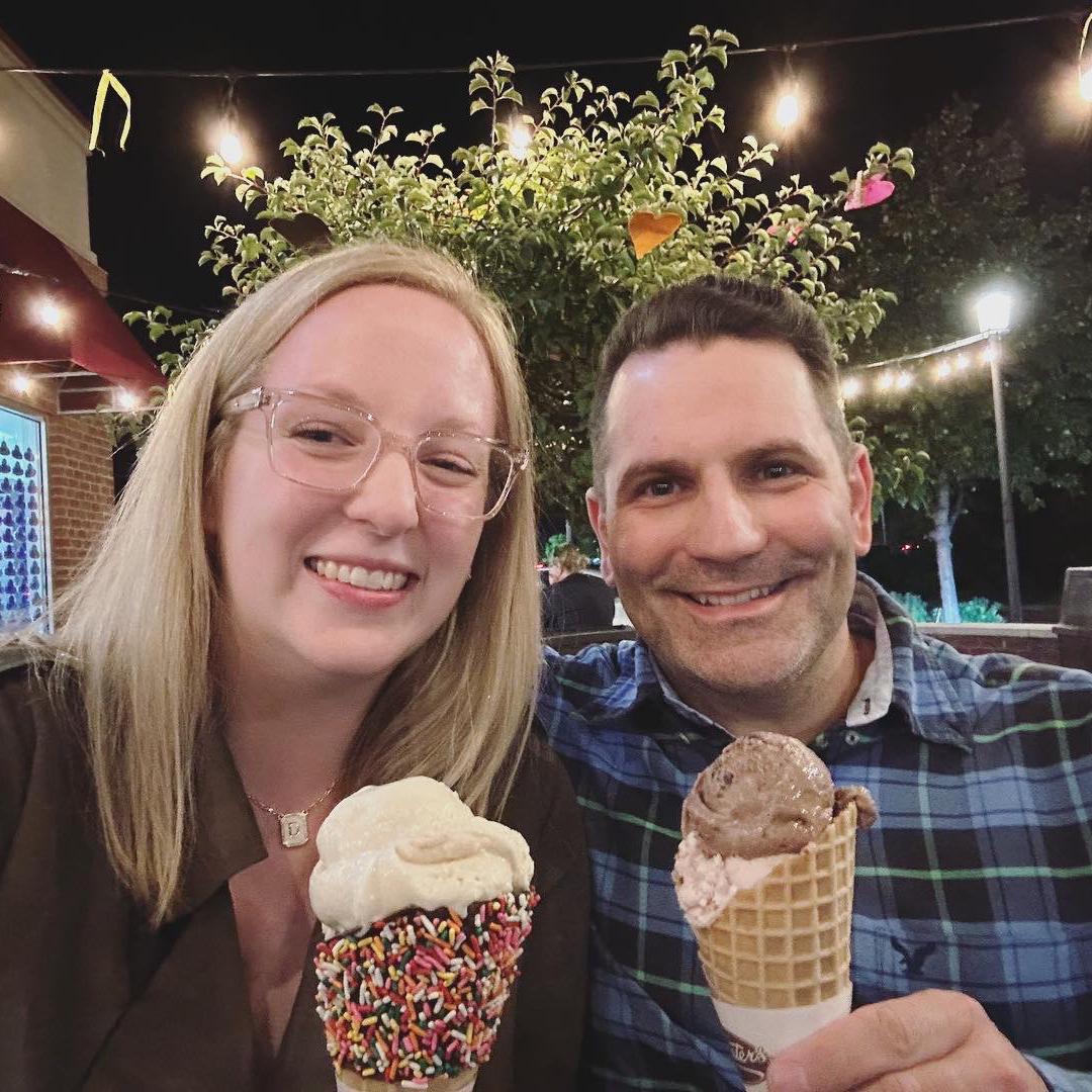 Recreating our first date at Graeters.