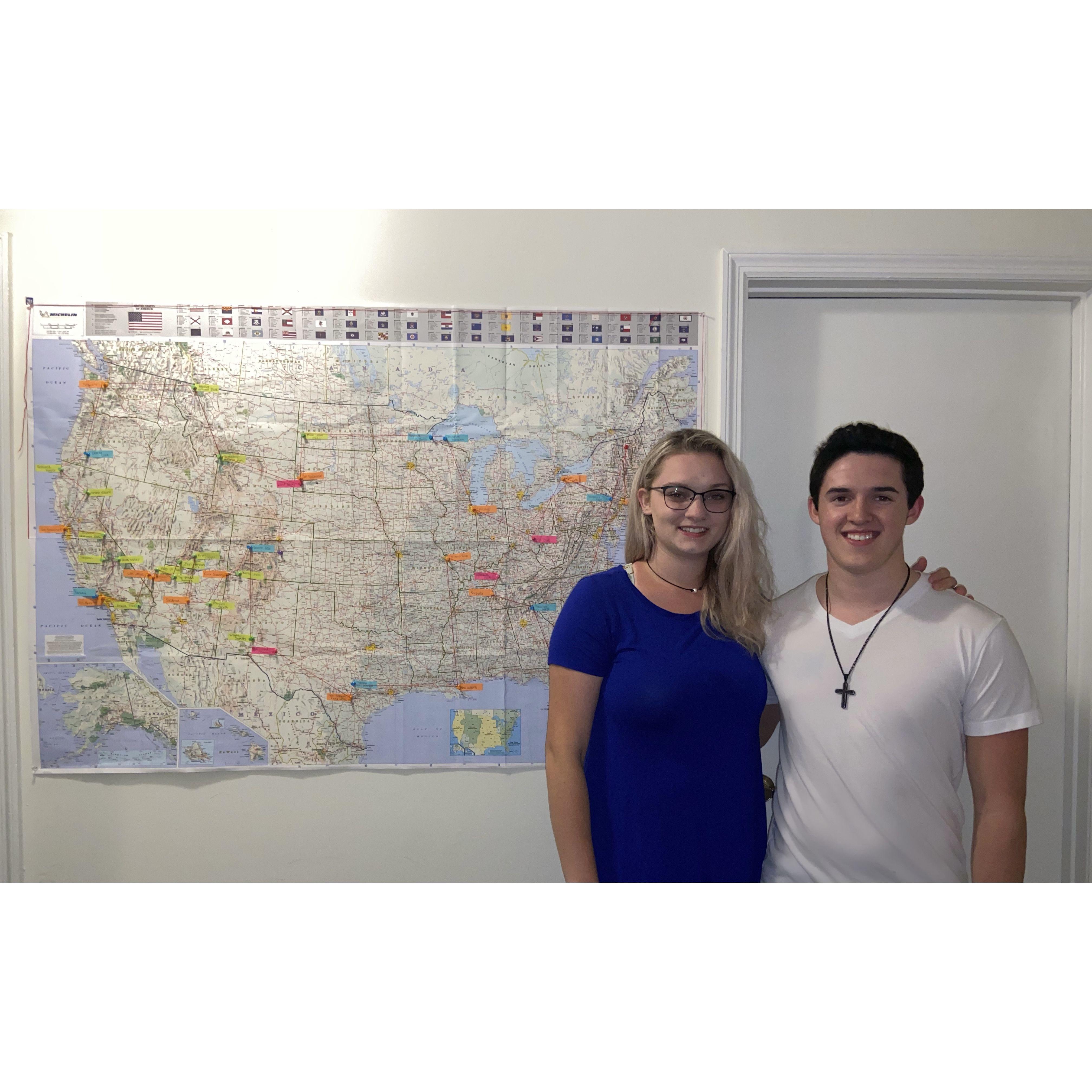 Beginning stages of planning our road trip