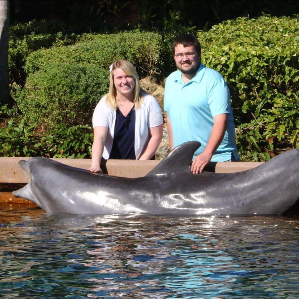 We got to pet a dolphin when we traveled to Florida this past winter.