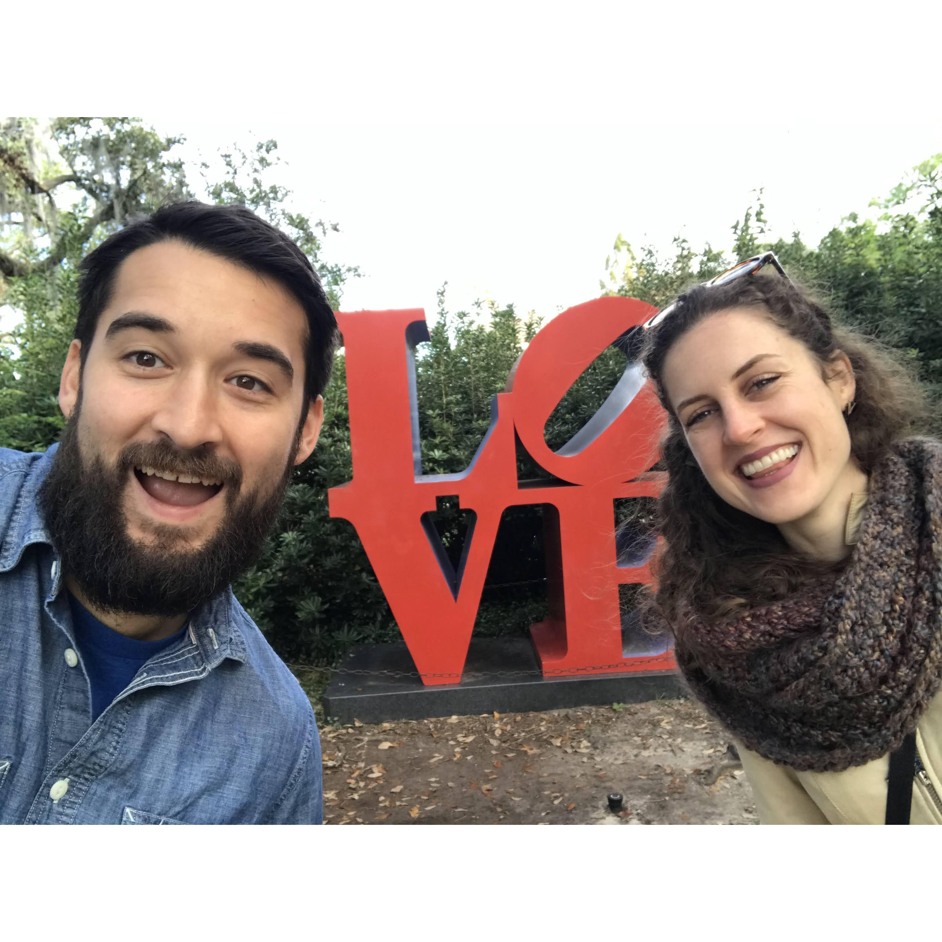 Love sculpture in NOLA