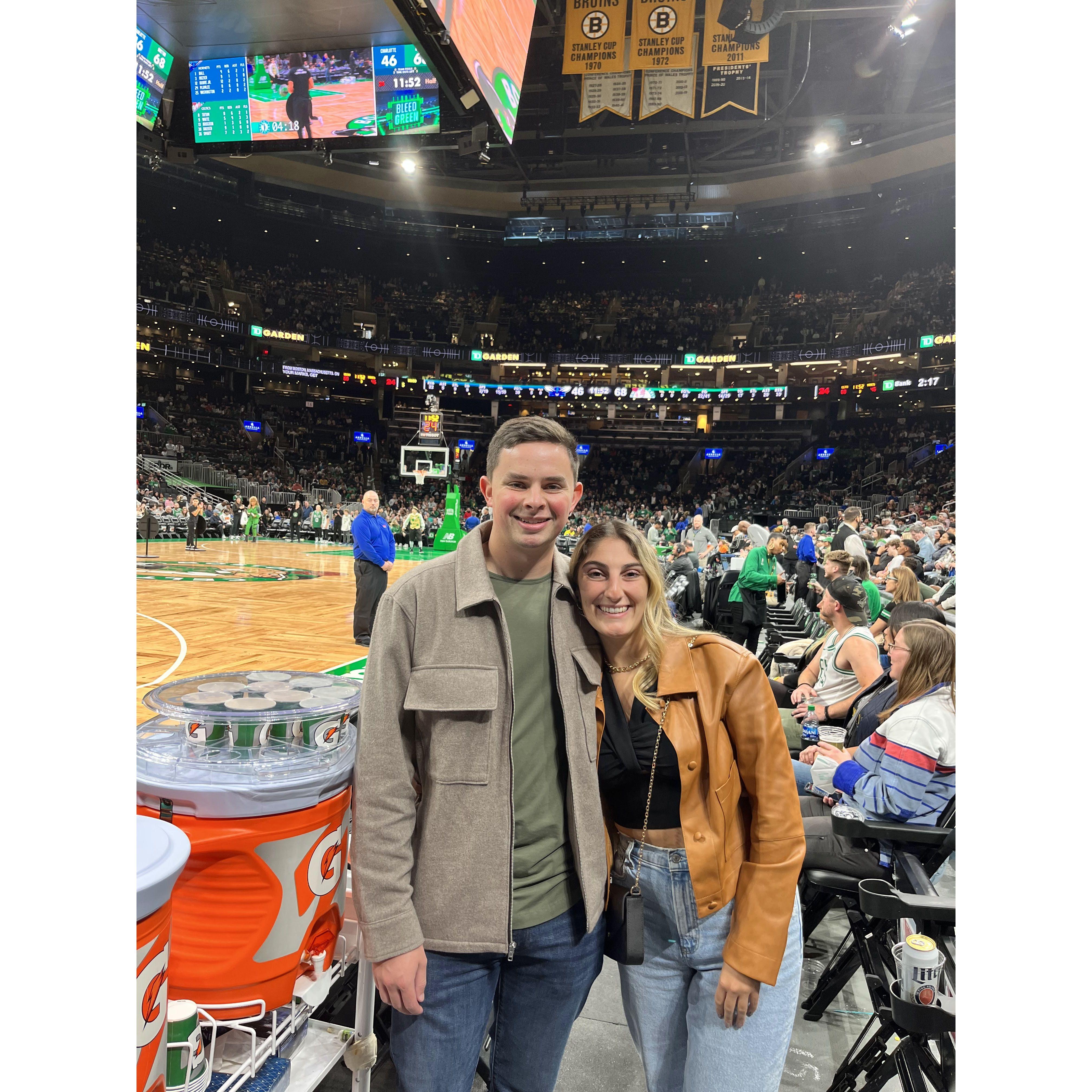 First Celtics game together! Fall 2022
