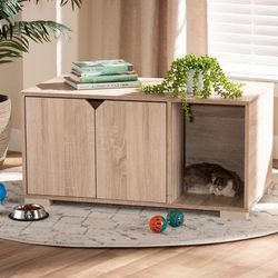 Baxton Studio, Jasper 2-Door Litter Box Cover | Zola