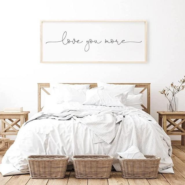 Love You More Sign - I Love You More - I Love You More Sign - Above Bed Decor - Signs For Above Bed - I Love You Sign - Love You More Wall Decor - Above Bed Signs - I Love You More Wall Decor