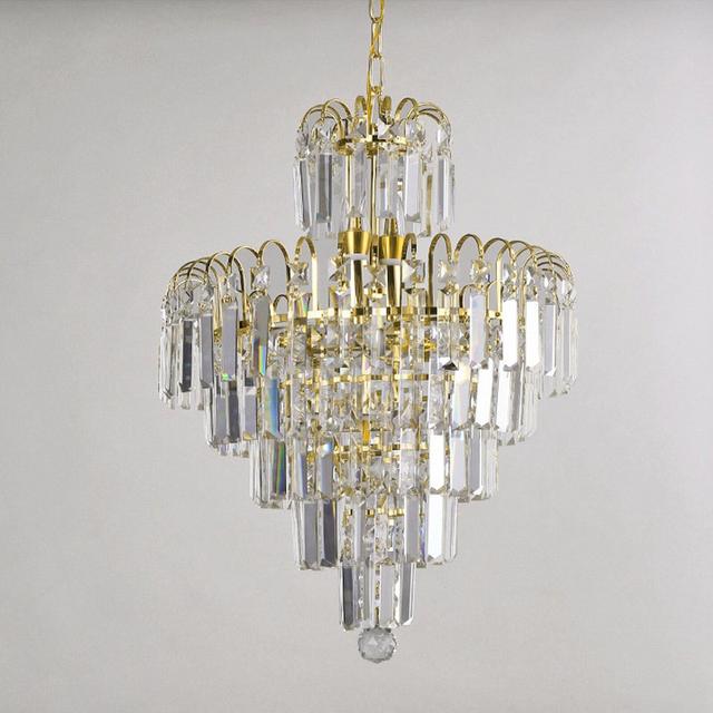 Tiered Crystal Elegant Pendant Light