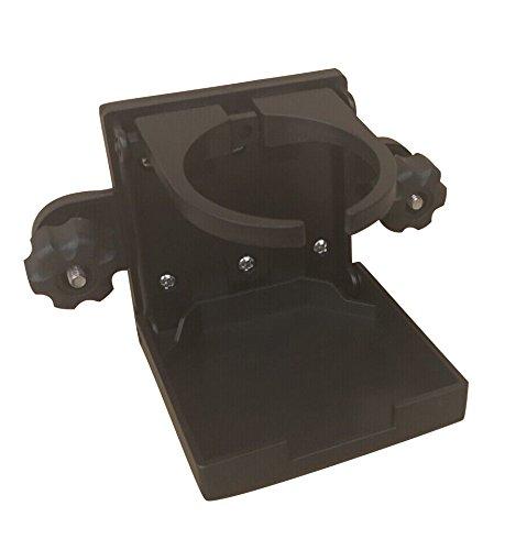 Brocraft Folding Cup Holder for Tracker Boat Versatrack System/90 Degree Lund Sport Track-Black(Generation 2)