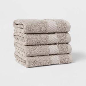 Light Gray Performance Plus Bath Towel - Threshold™ - Washcloths