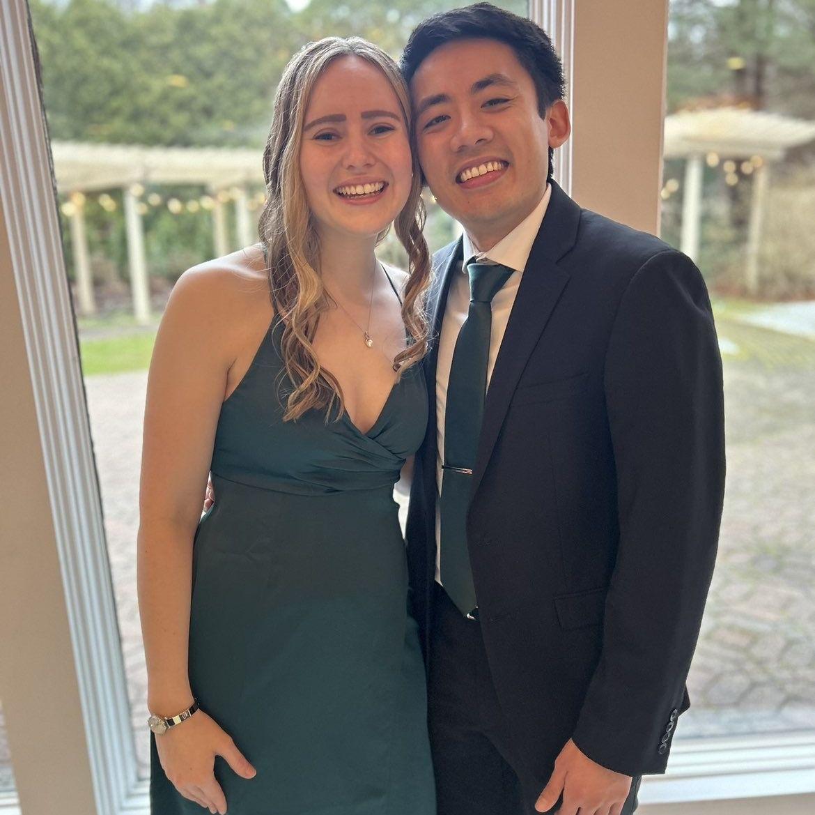 Lookin good for Erica's dental school formal - April 2025