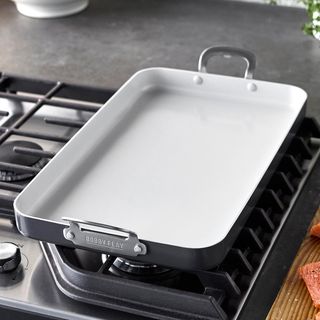 Bobby Flay Professional Ceramic Nonstick Double Burner Griddle