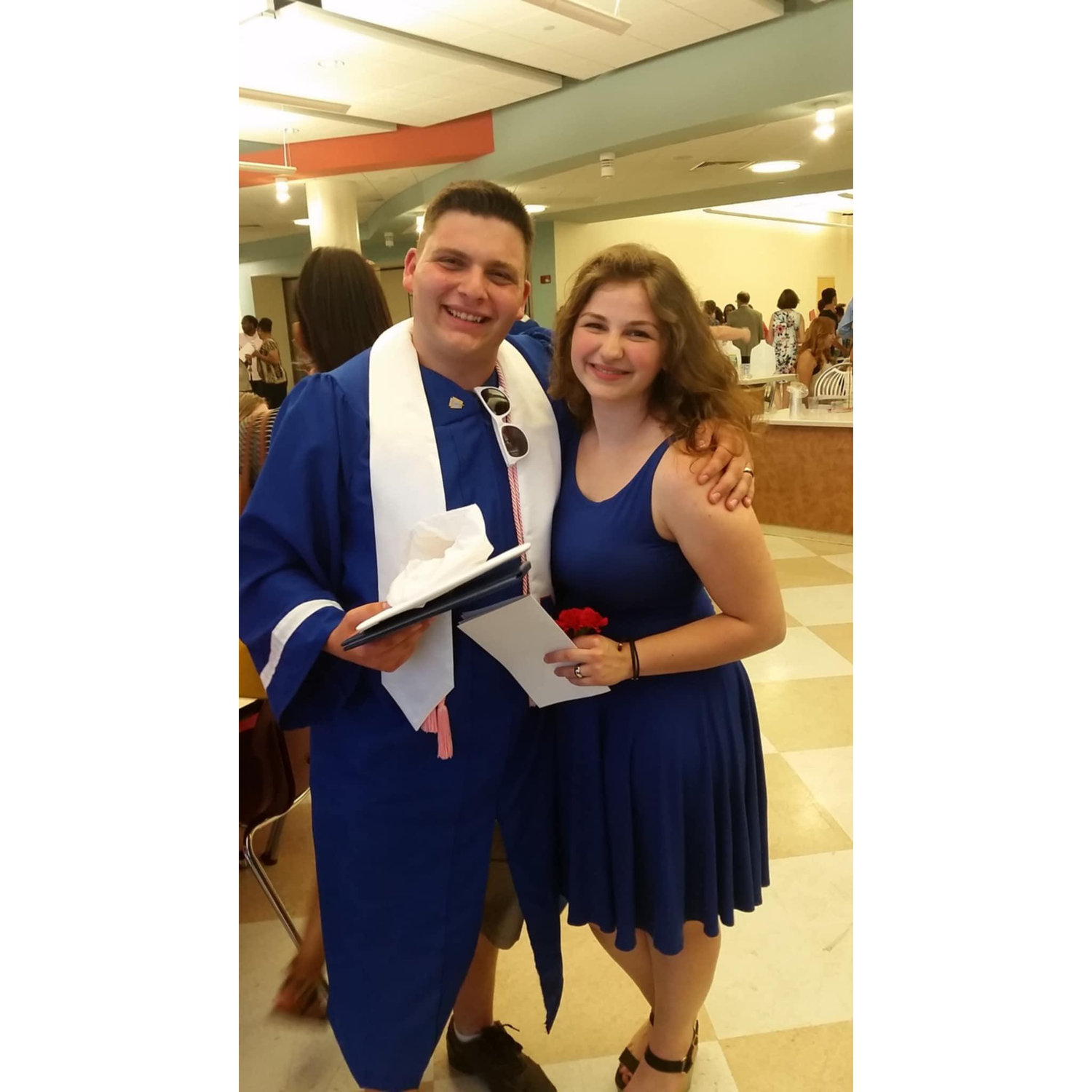 Brad's high school graduation.