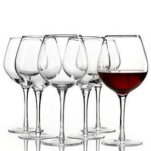 Tuscany Red Wine Glasses 6 Piece Value Set