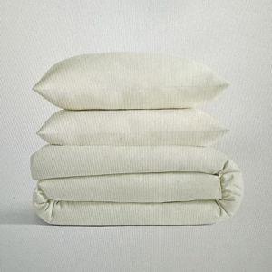 Classic Organic Percale Duvet Cover Set in Ivory