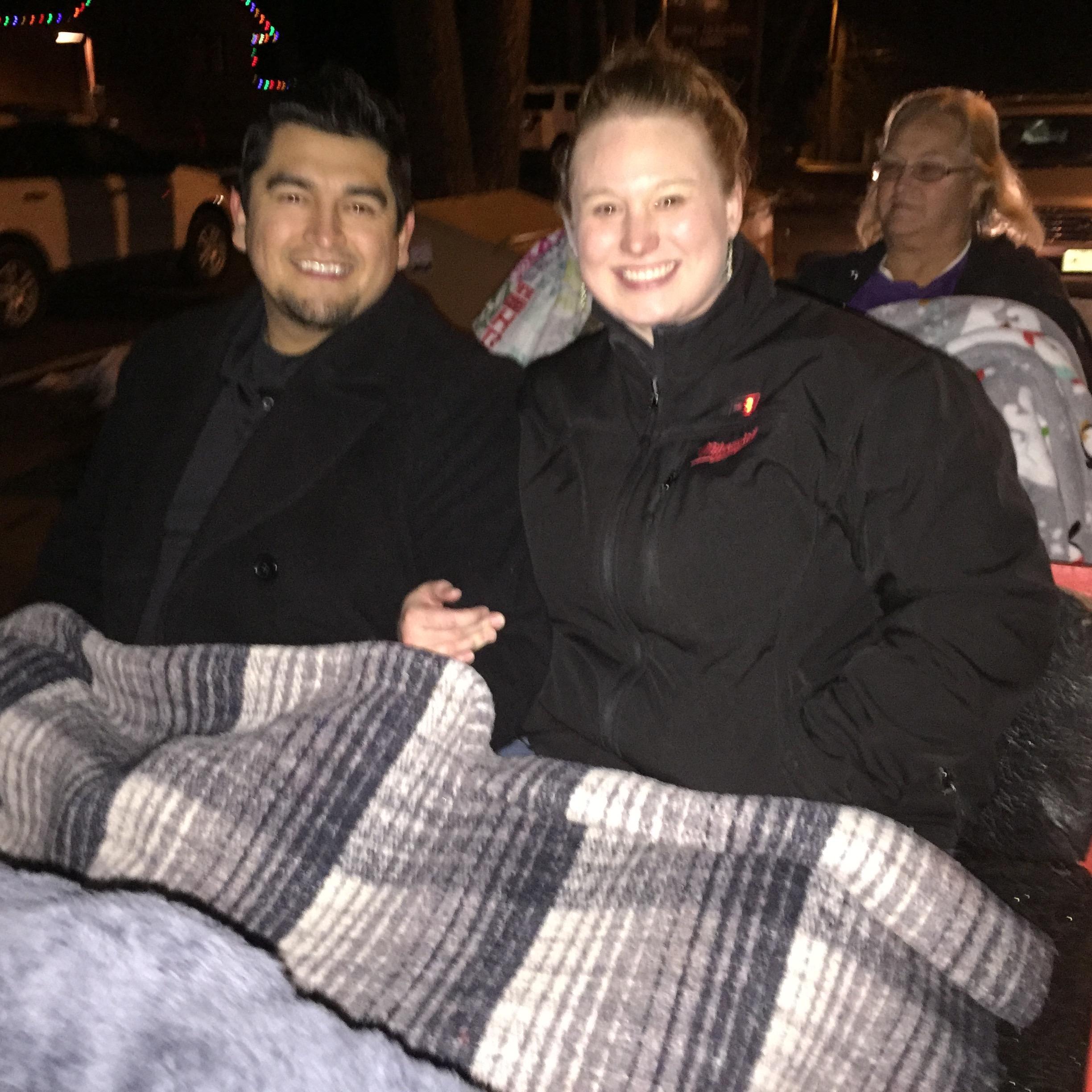 Horse drawn sleigh ride in Ruidoso!