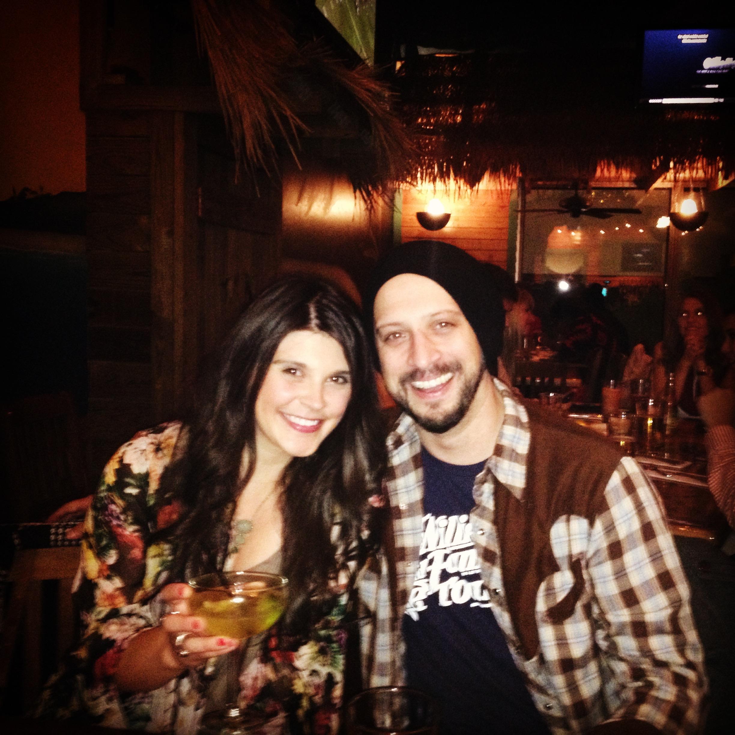 Our first anniversary at Jimmy Buffett's Margaritaville in Nashville because Marlaina wanted a cheeseburger in paradise.