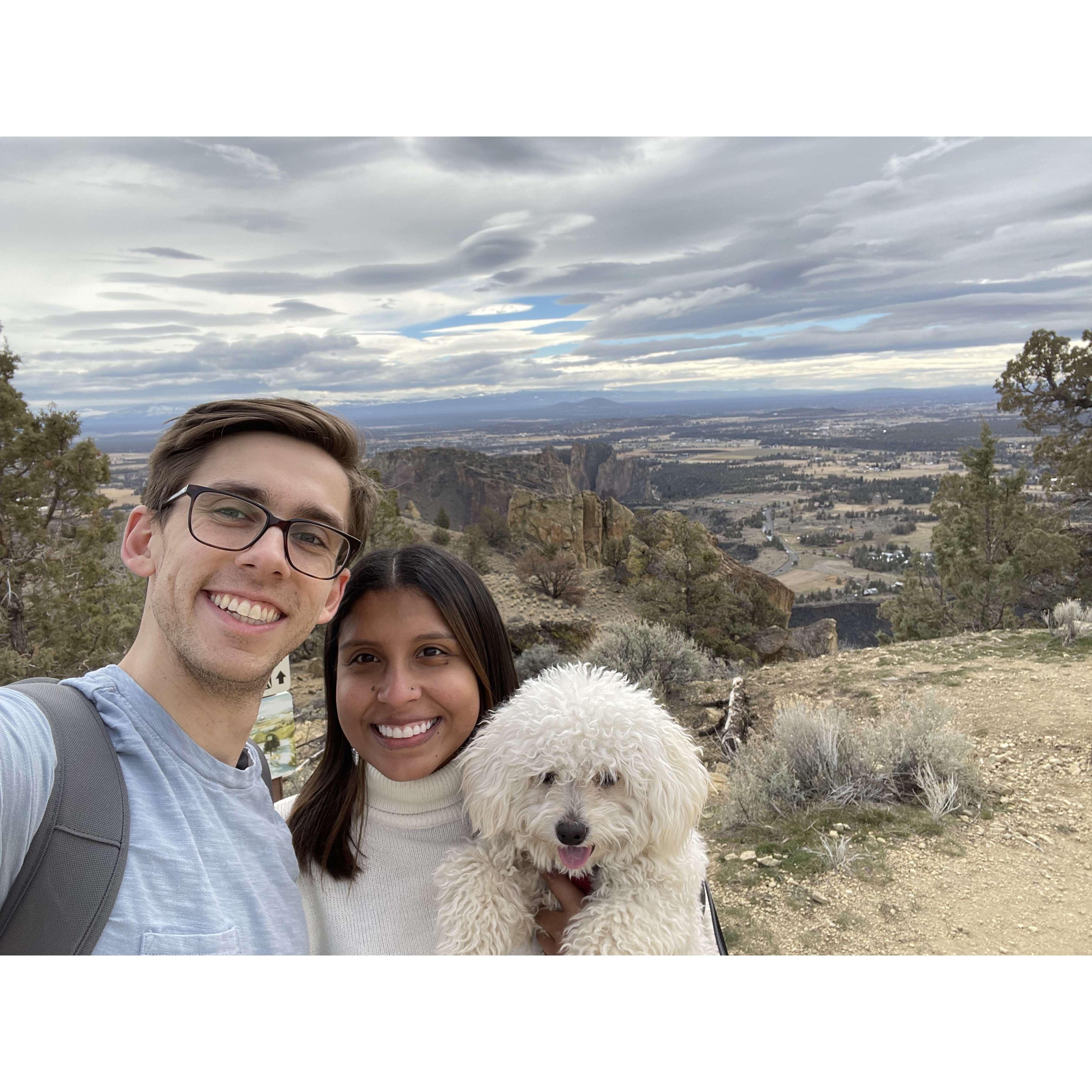 We went back to Oregon and hiked one of our favorite state parks with our dog Brownie!