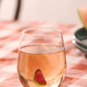 Cheerie Icon Stemless Wine Glass Watermelon