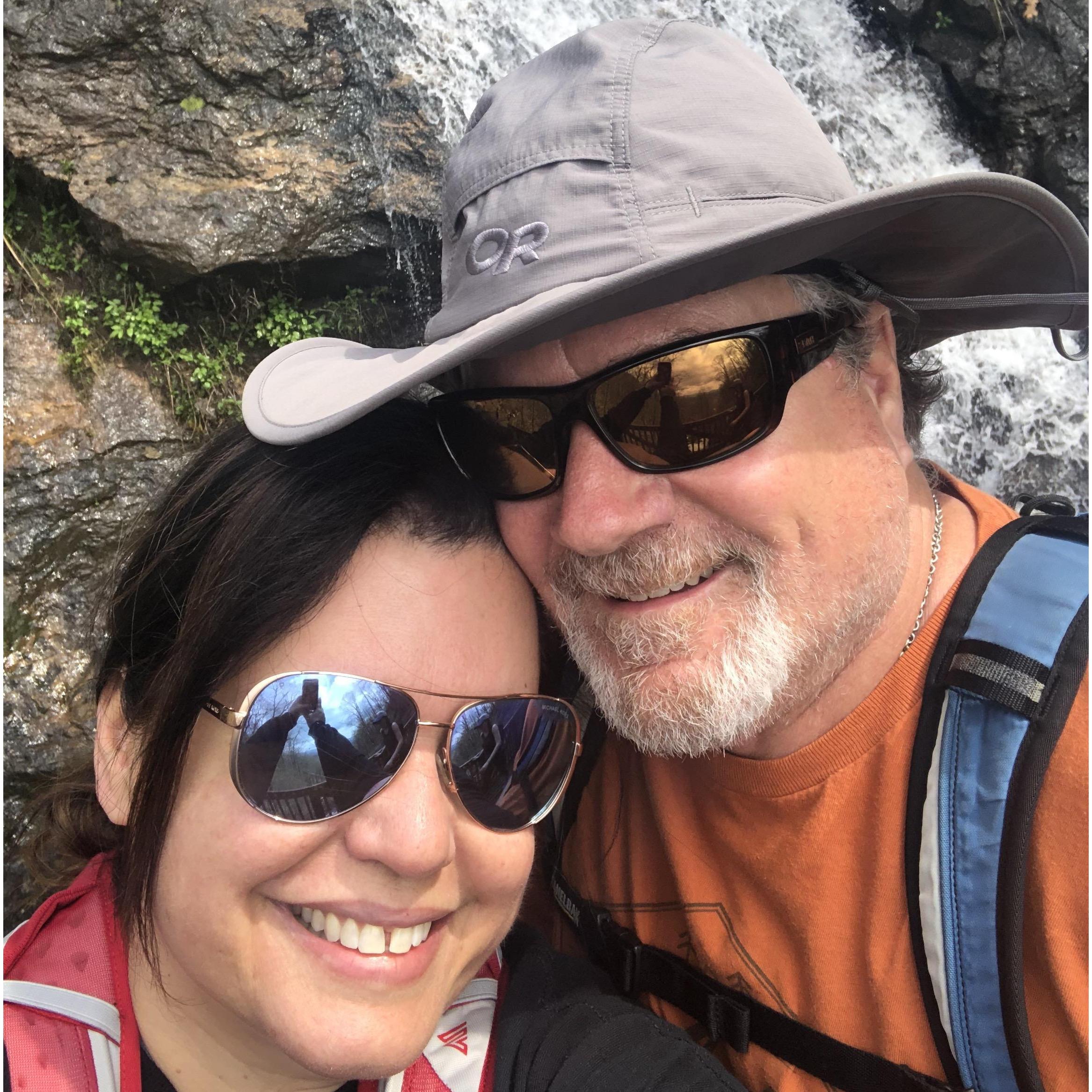 No matter where we go we're always going to find the waterfalls- Amicalola Falls