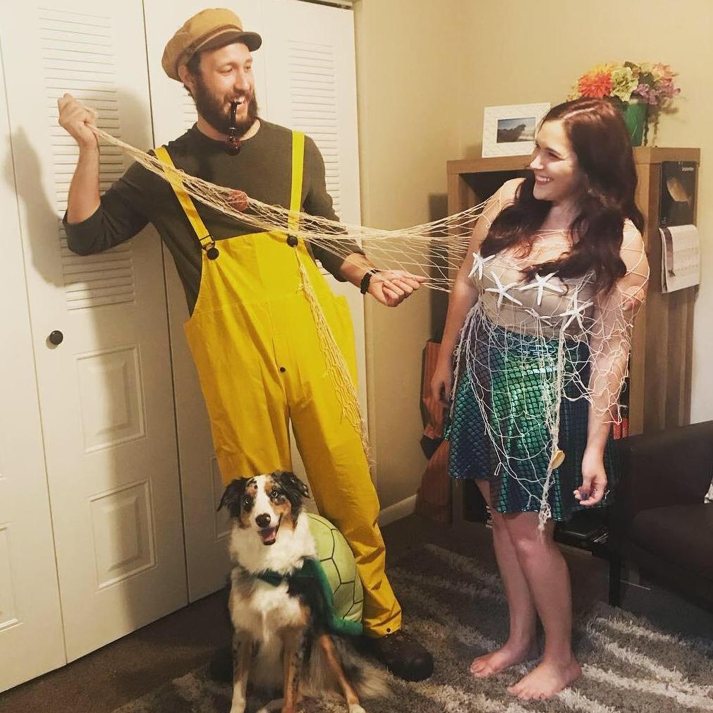 Halloween has always been a fun time to dress up with each other, in 2018 we showed off that we were mer-made for each other.