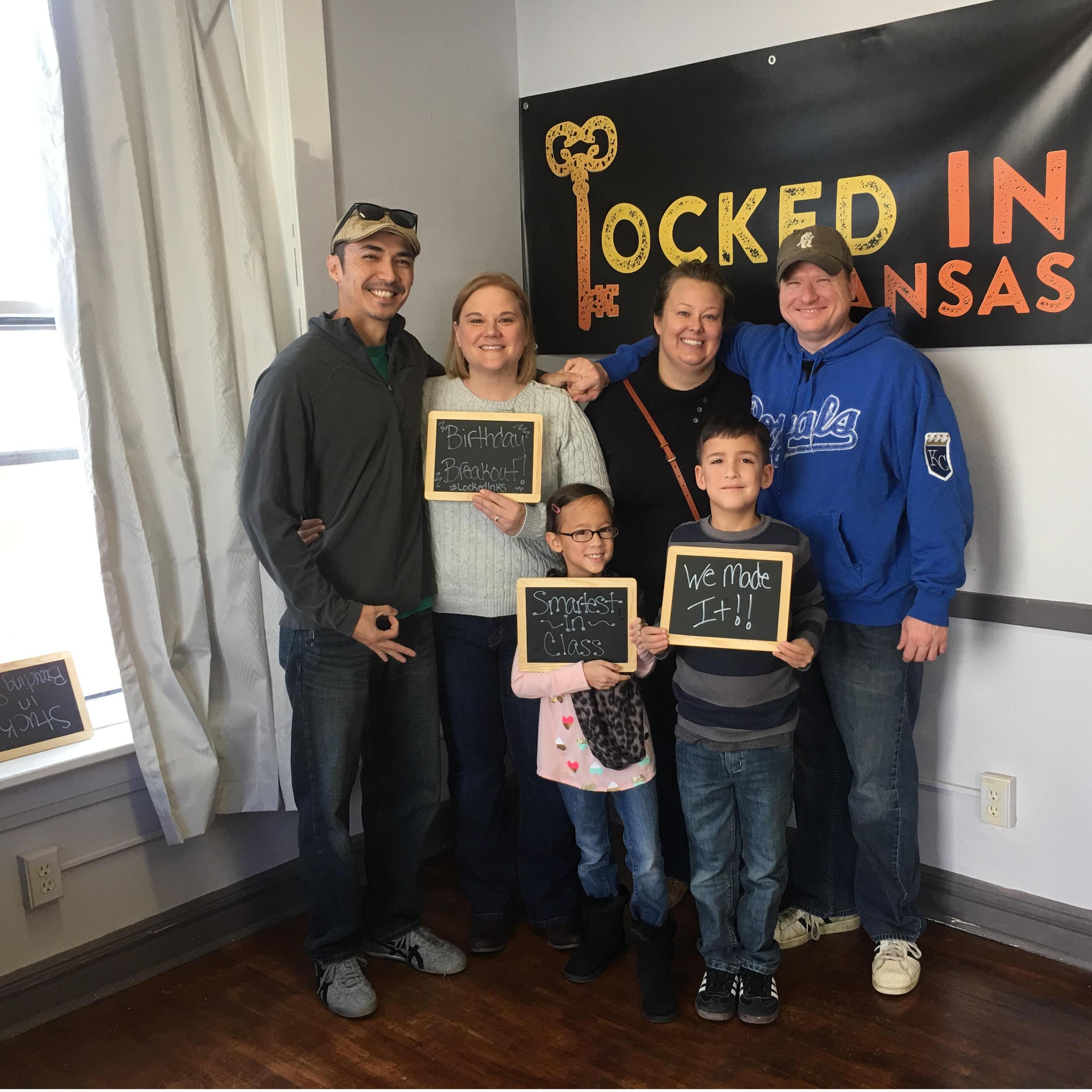 One of many escape room victories!