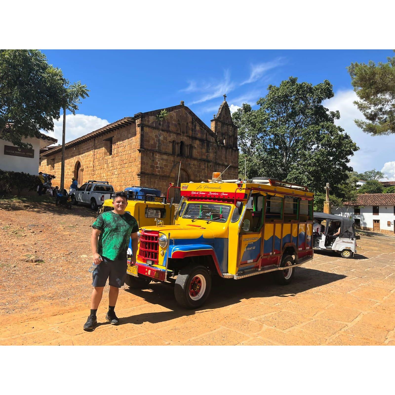 A 'chiva,' a very Colombian vehicle