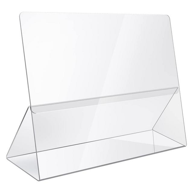 Durable Acrylic Cookbook Stand Transparent Easy Viewing iPad/Tablet Holder, Great for Cooking/Baking Without Making Your Cook Book Dirty.
