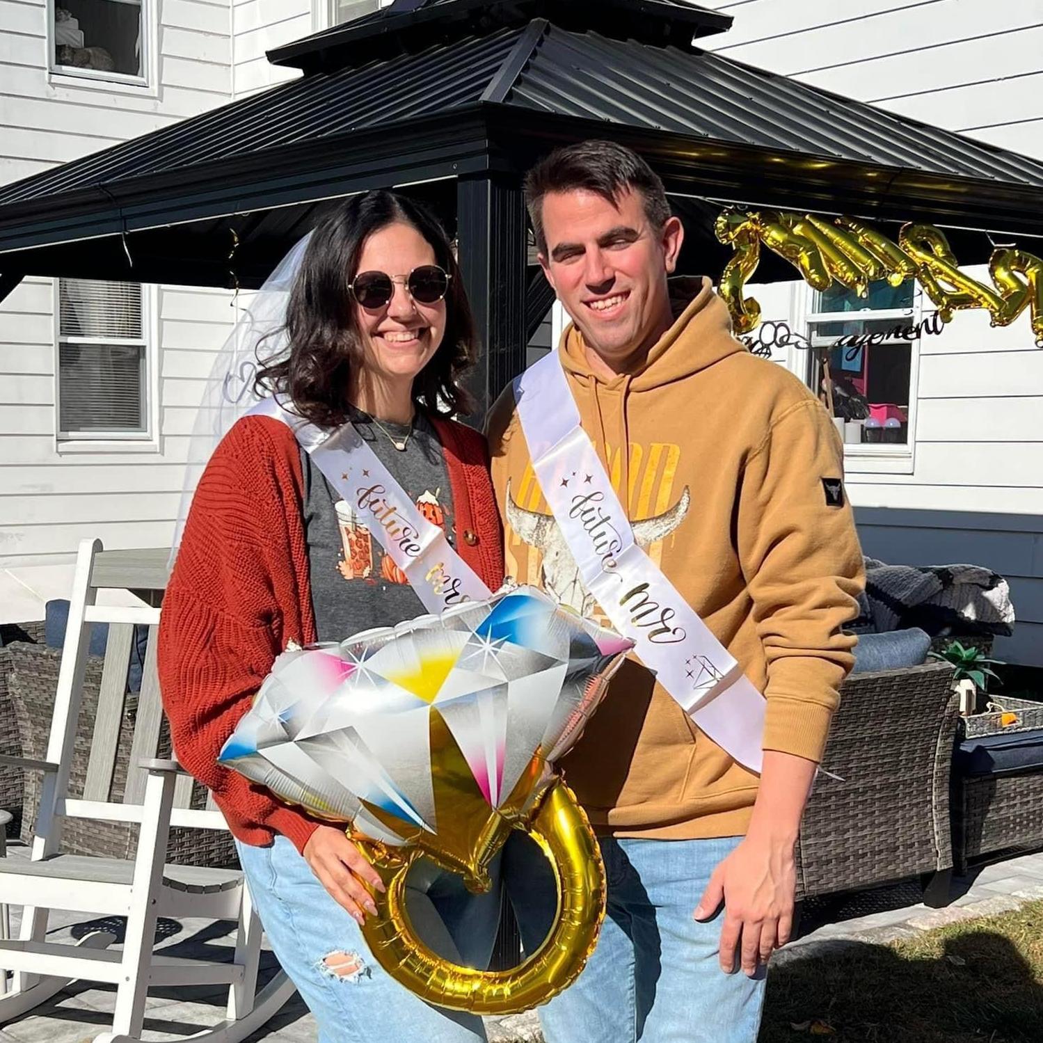A surprise engagement party hosted by close friends!