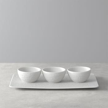 Dip Bowl & Tray 4 Piece Set