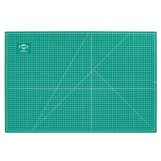 ALVIN GBM Self-Healing Cutting Mat 24 x 36 inch | Double-Sided Green/Black | 5-Layer Gridded Surface for Arts, Crafts and Sewing - Model GBM2436