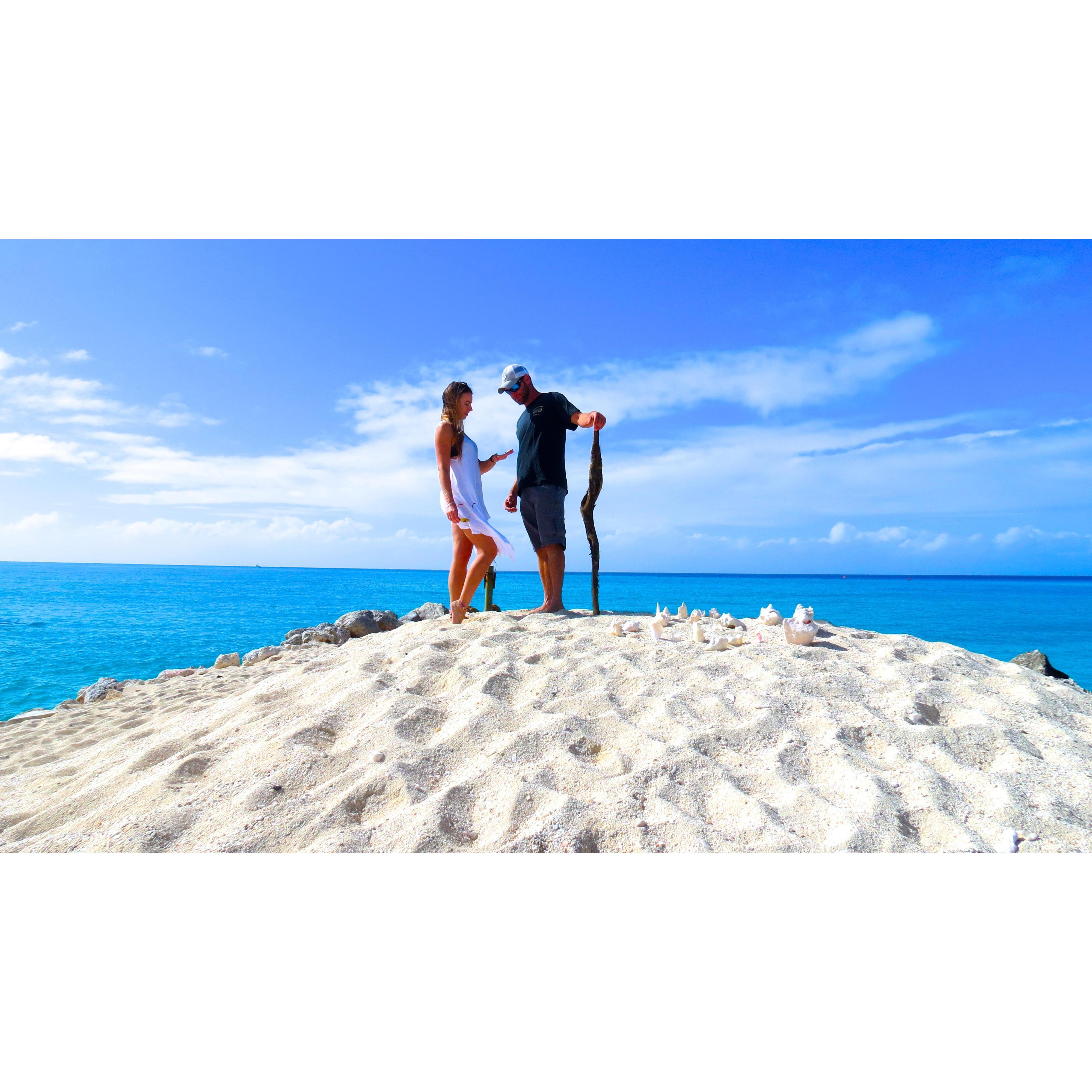 Soaking in our engagement in the Bahamas