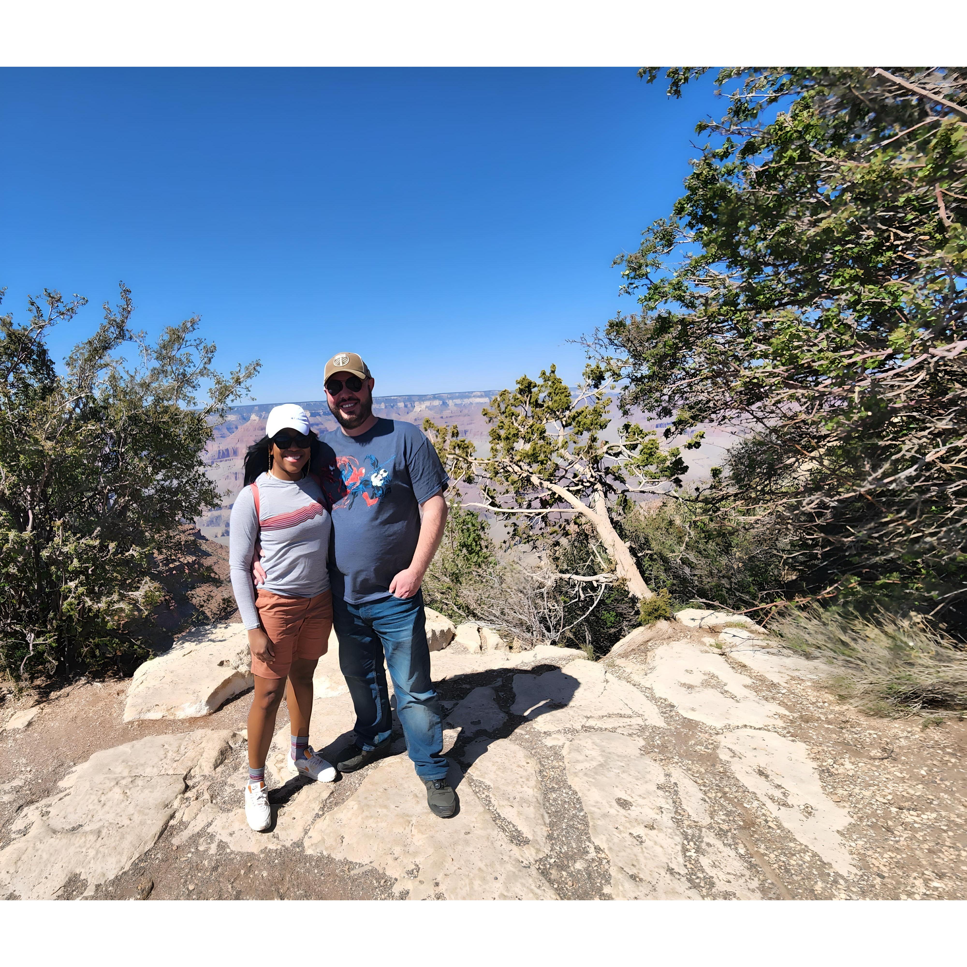 Amira's first time at the Grand Canyon and Lucas' 100th time!