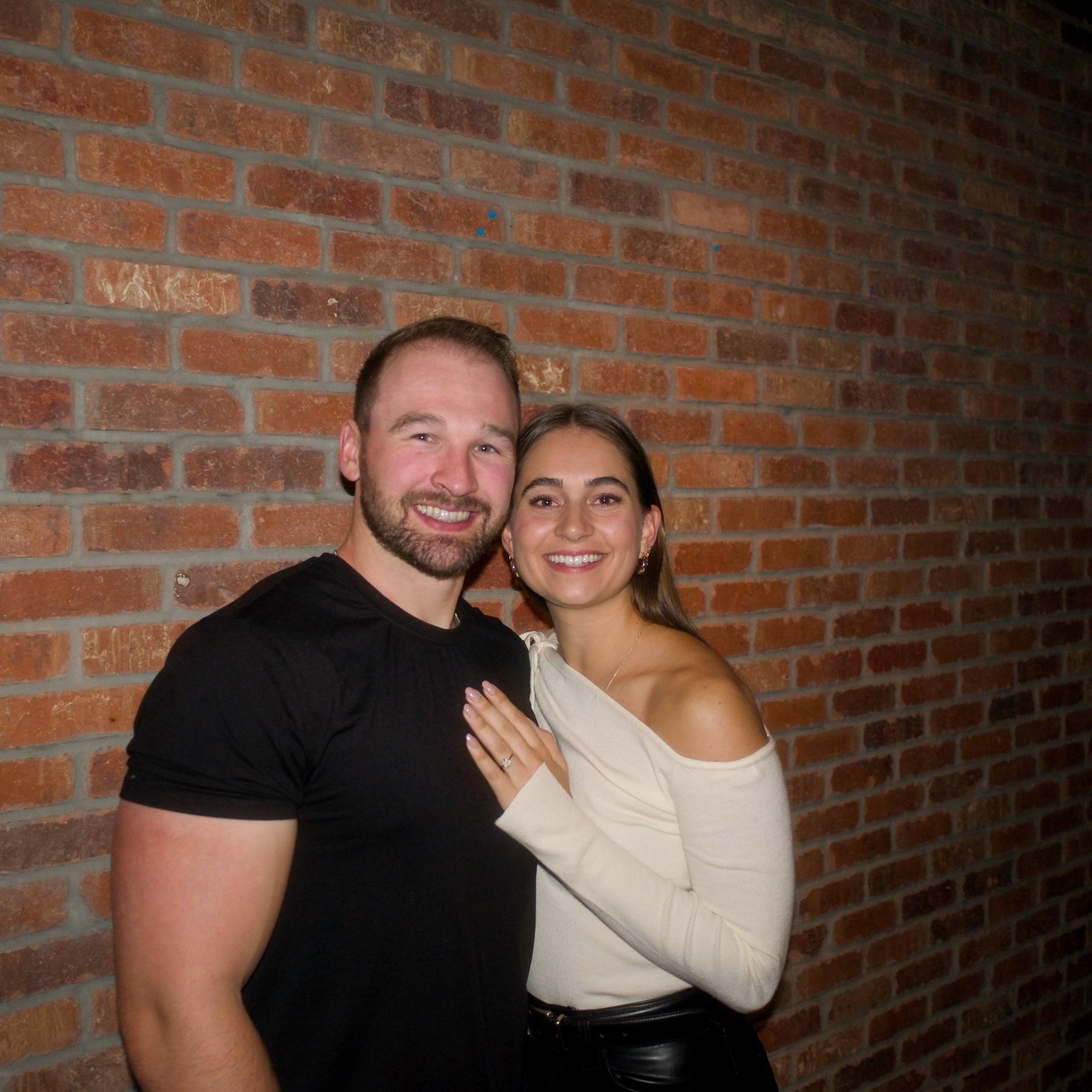 Engagement dinner with both of our families. Such a special night to celebrate