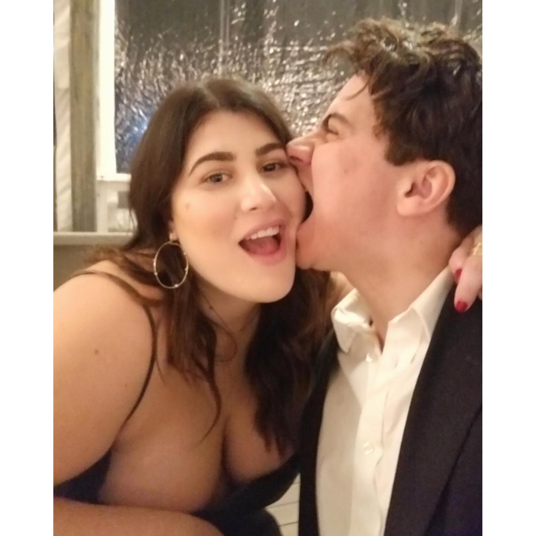 Our first wedding together