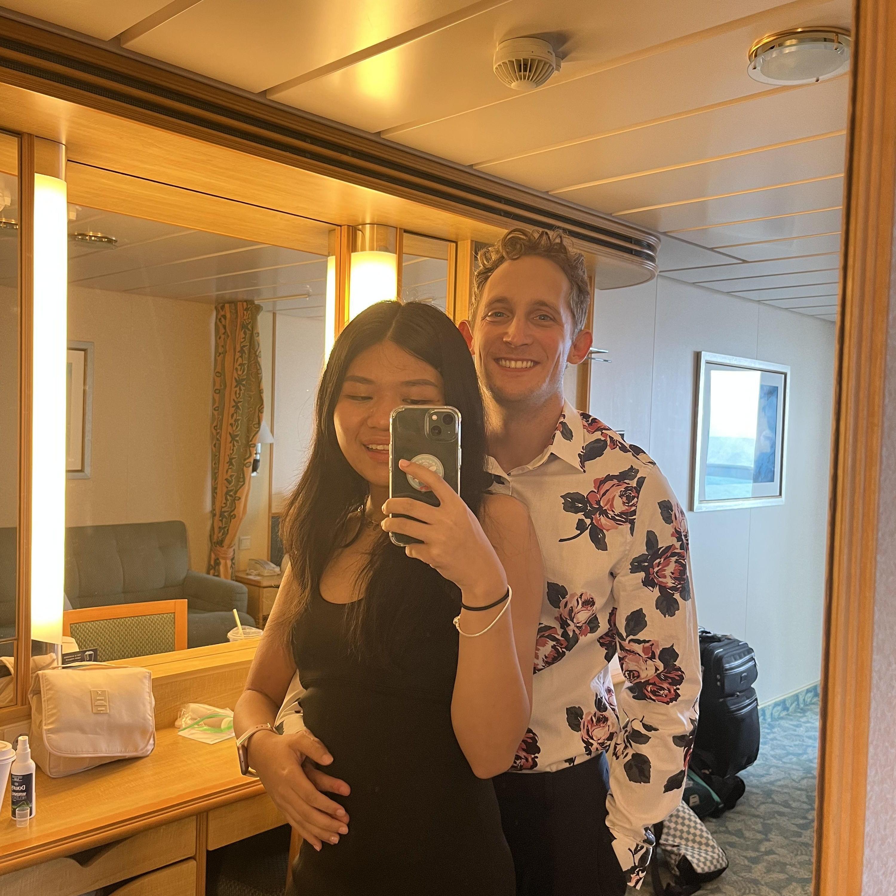 Just one hour before Ryan proposed! Nassau, BS. June 2023.