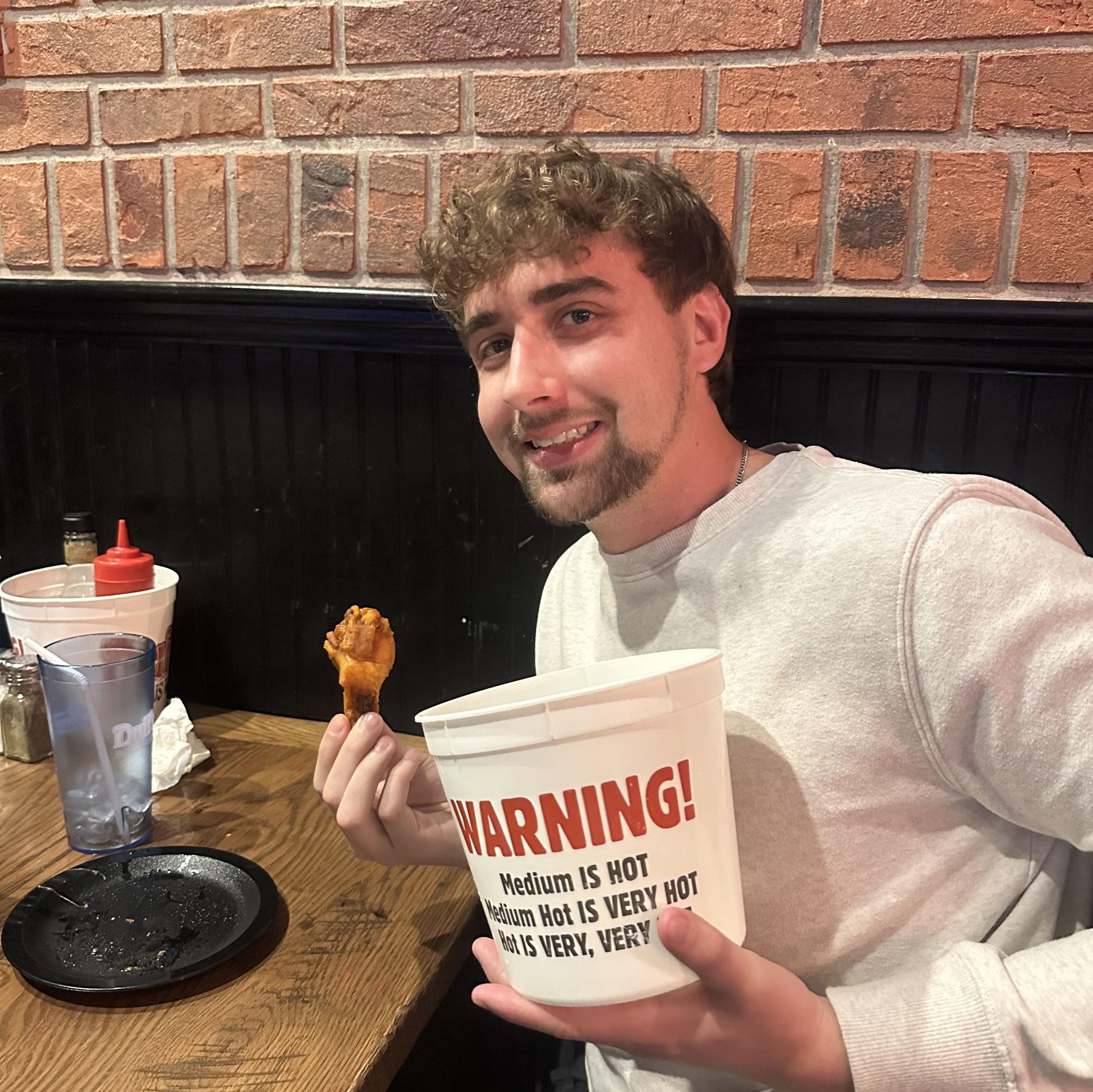 First real chicken wing experience :)