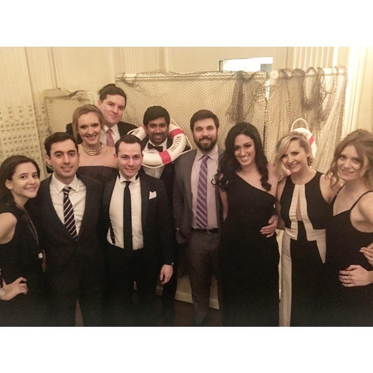 Katie, Jose and friends clean up nicely for a charity gala.
Manhattan, New York, January 2017