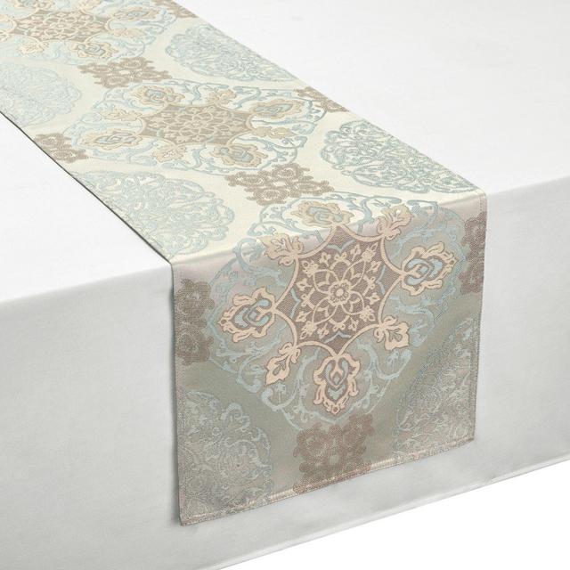 Waterford® Linens Jonet 90-Inch Table Runner in Aqua