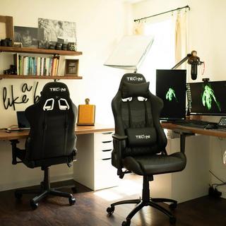 Ergonomic Upholstered High Back Racer Gaming Chair