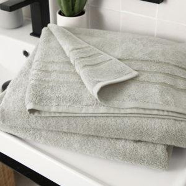 Bamboo Bath Sheet - in Harbor Grey