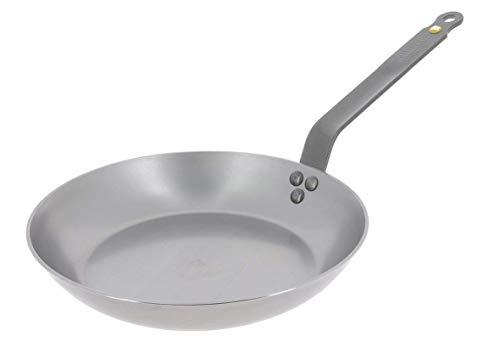 MINERAL B Round Carbon Steel Fry Pan 9.5-Inch