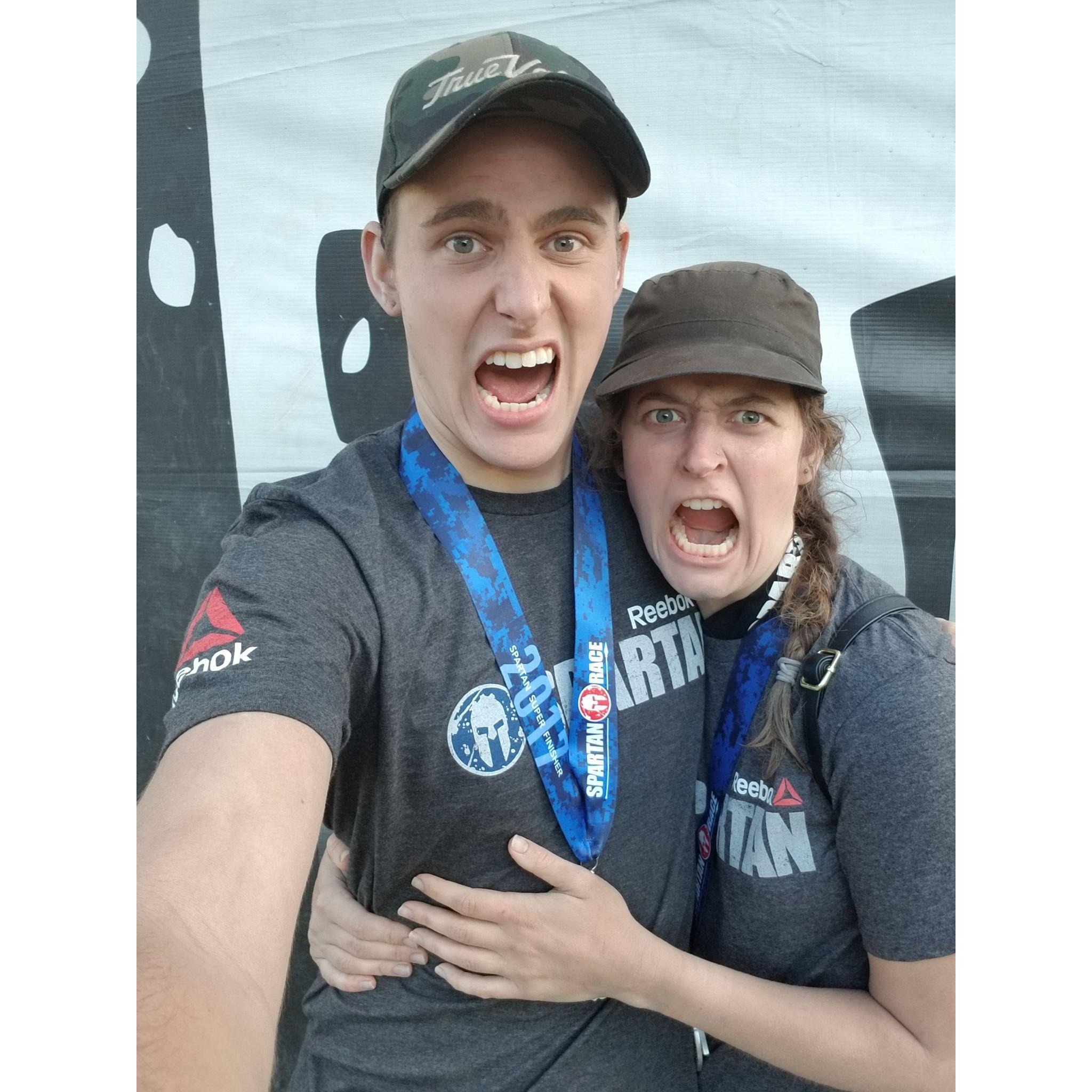 Show me your war face! #Spartanrace