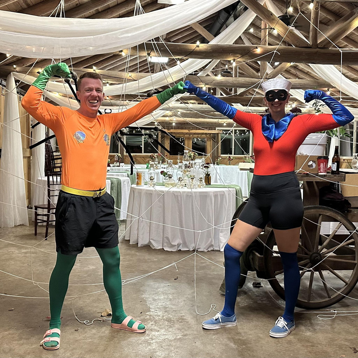 Rawlings rehearsal dinner 2025! 4th prize to Mermaid Man & Barnacle Boy