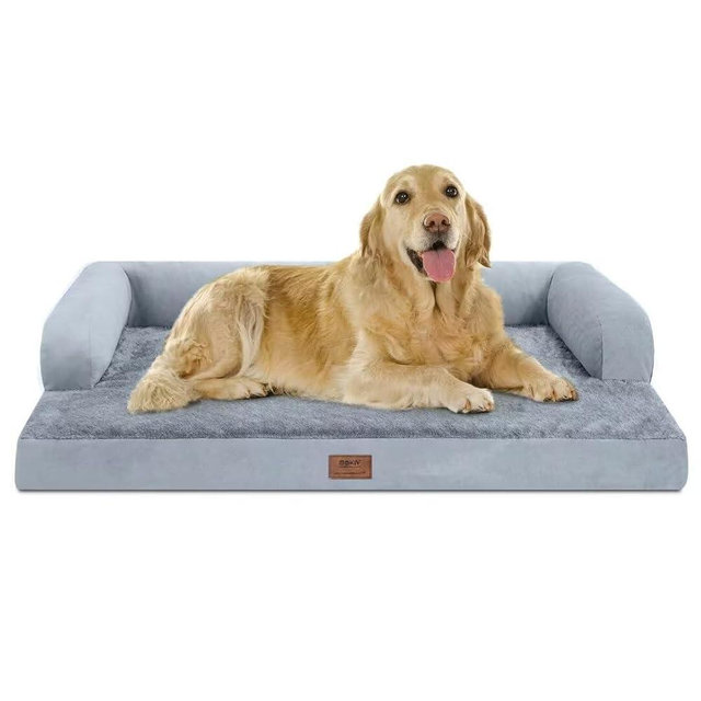 Large Dog Bed Orthopedic Washable: Beds Bolster - XL XLarge Big Dogs - Memory Foam - Couch Sofa - Waterproof with Removable Cover