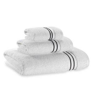 Wamsutta® Hotel Micro-Cotton Bath Towel in White/Grey