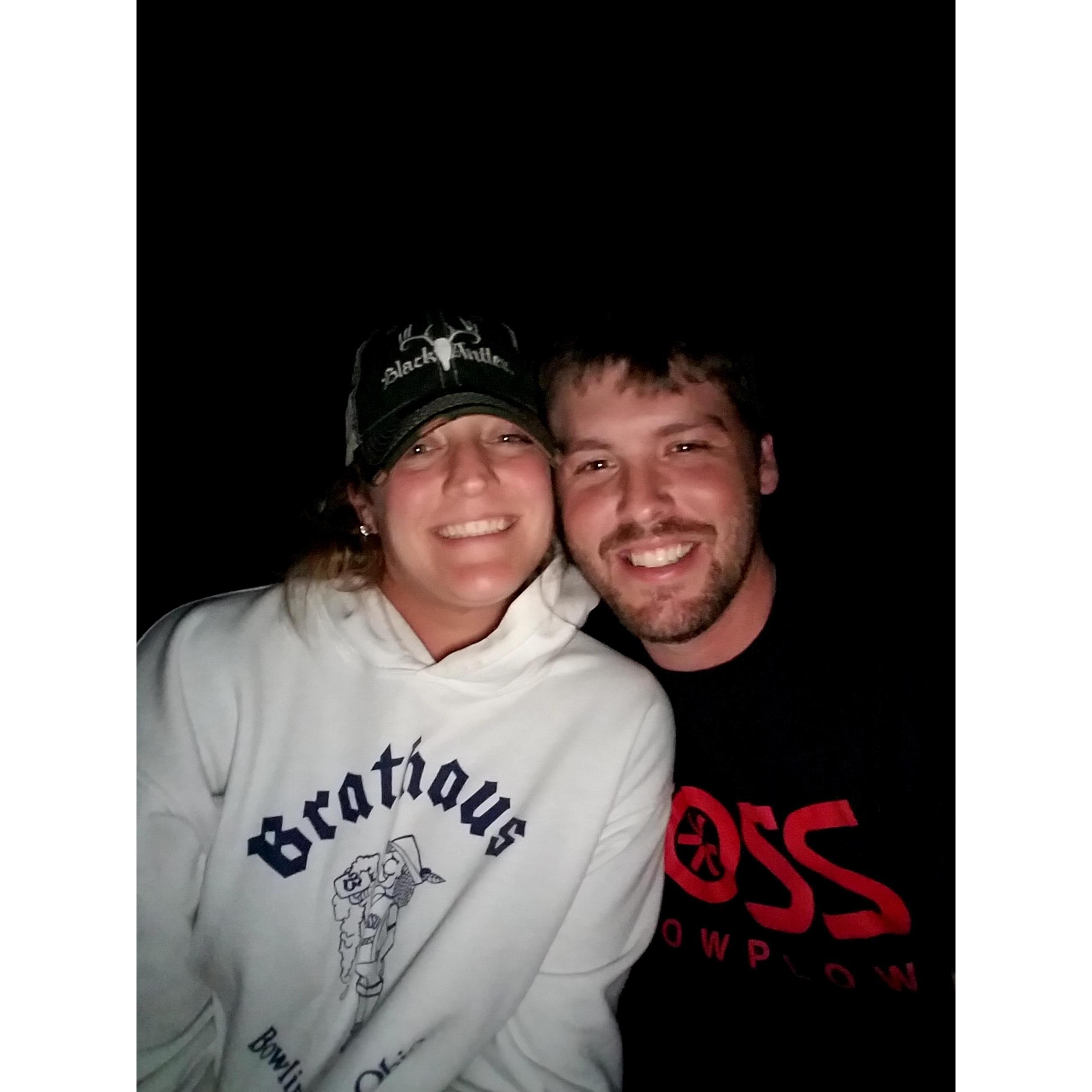 First campfire together.