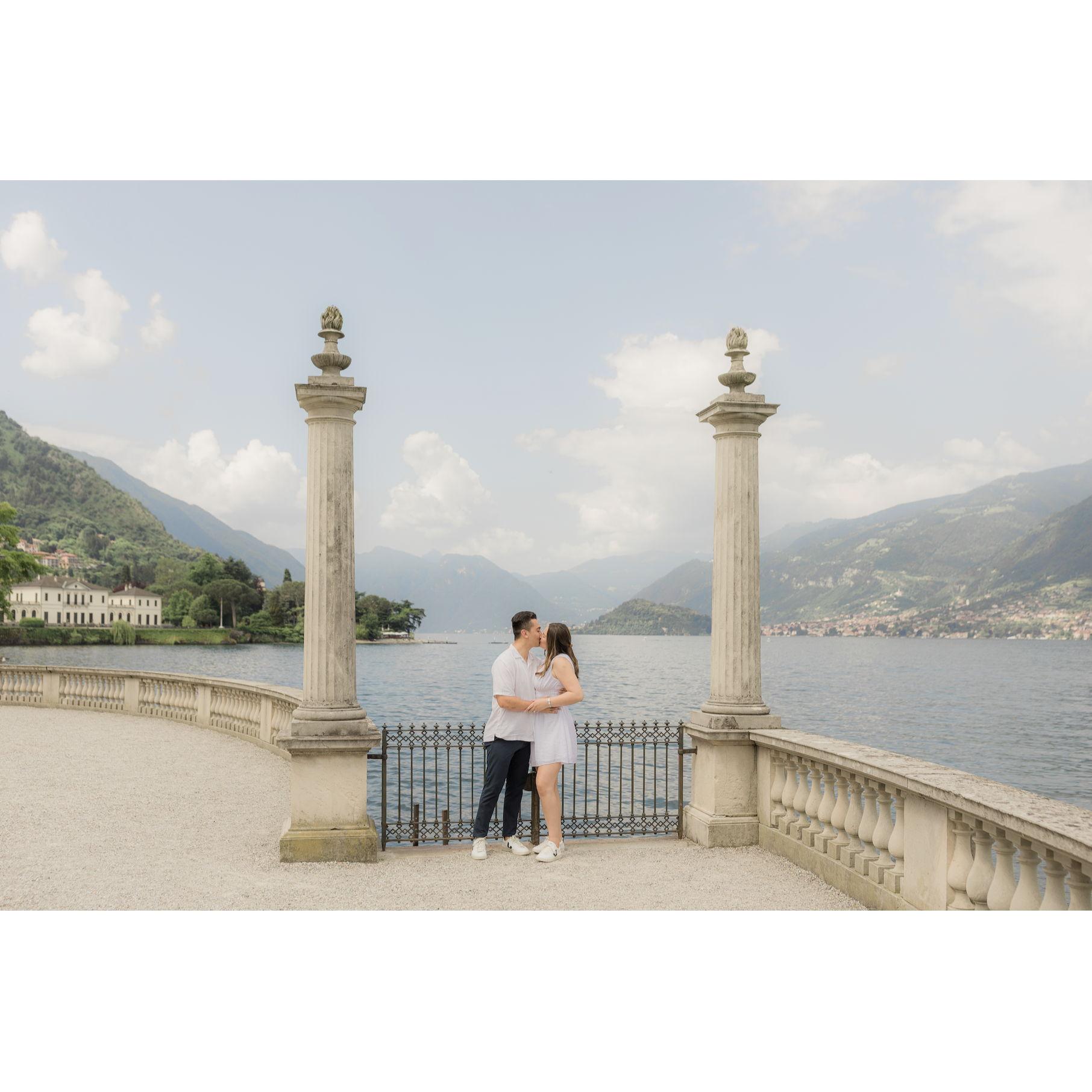 Engagement Pictures at Lake Como