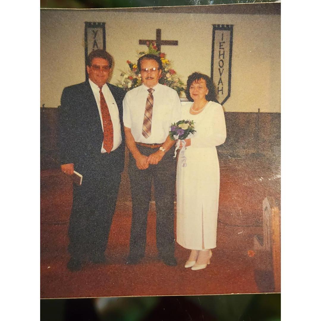 Daddy and Marie on their wedding day.