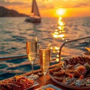 Honeymoon - Sunset Sailboat Gourmet Dinner