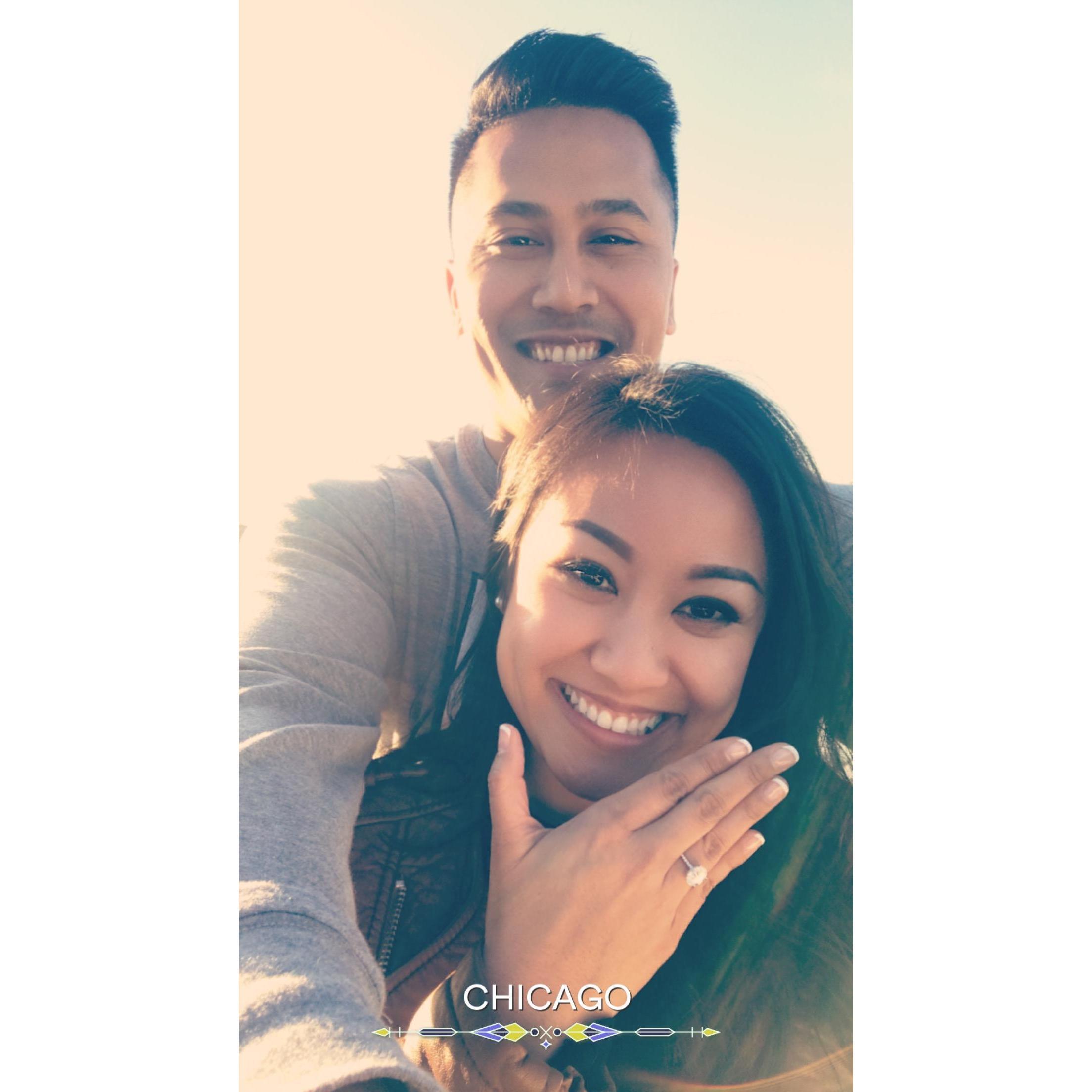 When he proposed....