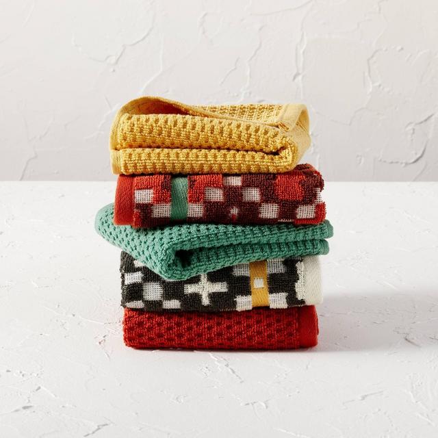 5pk Assorted Washcloth - Opalhouse™ designed with Jungalow™